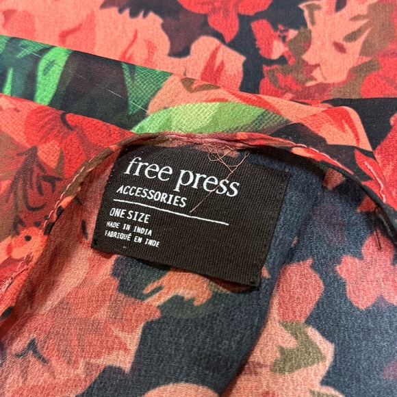 Free Press Floral Print Sheer Duster Kimono One Size - Picture 2 of 5